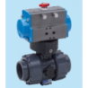 8P016100 Valva PVC 2/2 cu bila cu actuator dubla actiune