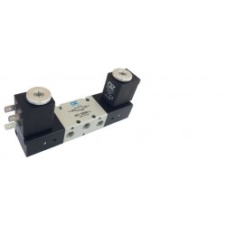 Valva electrica 5/2 - 521 EE90 L bobina la 90°, dubla comanda electrica
