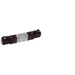 Valva electrica 5/2 - 521 EED, dubla comanda electrica, revenire diferentiala