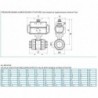 8P016100 Valva PVC 2/2 cu bila cu actuator dubla actiune
