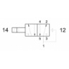 Valva electrica 5/2 - 521 EFP ,revenire arc-aer
