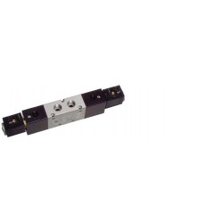 Valva electrica 5/2 - 522 EE AS, dubla comanda electrica,comanda suplimentara de aer
