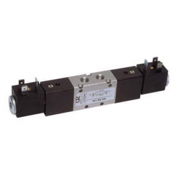 Valva electrica 5/2 - 521 EE AS, dubla comanda electrica,comanda suplimentara de aer