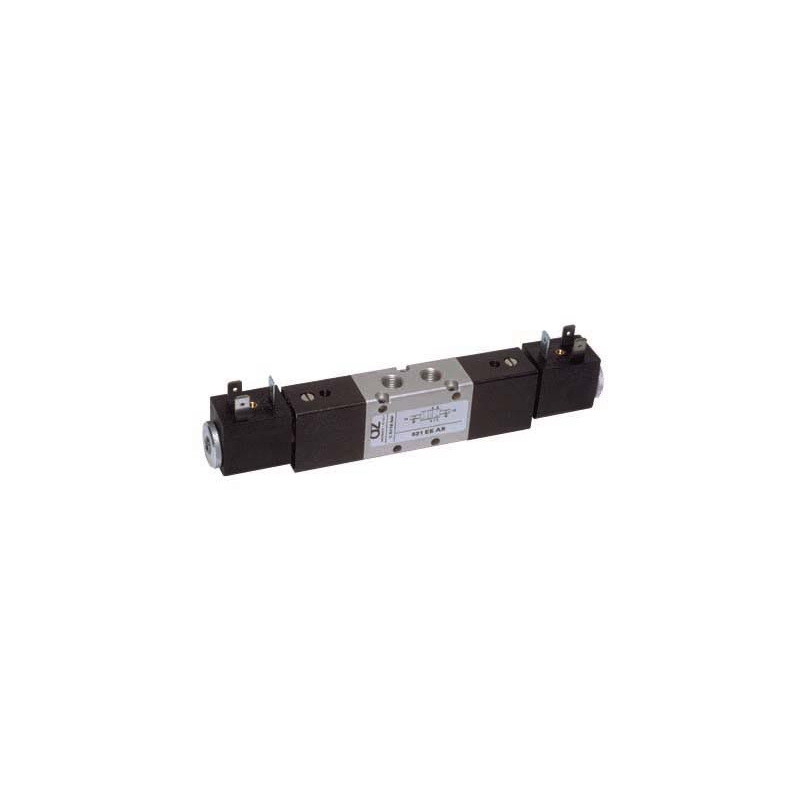 Valva electrica 5/2 - 521 EE AS, dubla comanda electrica,comanda suplimentara de aer
