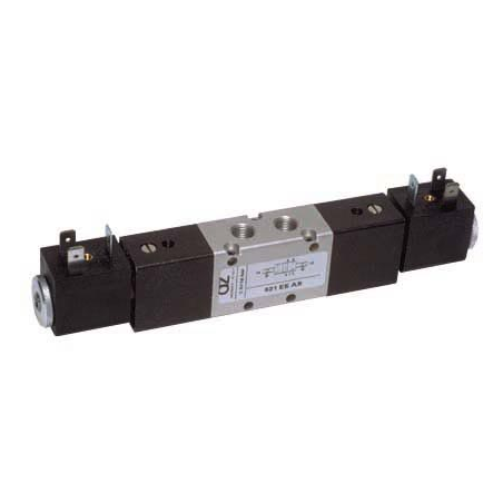 Valva electrica 5/2 - 521 EE AS, dubla comanda electrica,comanda suplimentara de aer