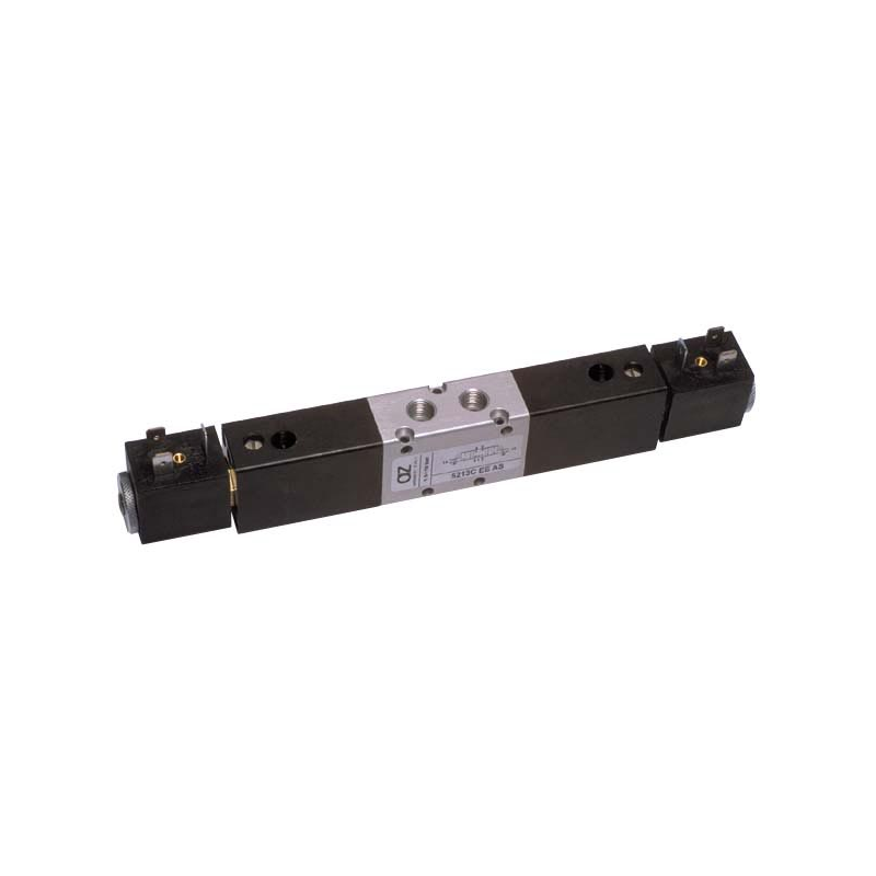 Valva electrica 5/3 - 5213A EE AS,centru deschis,dubla comanda electrica,suplimentare aer