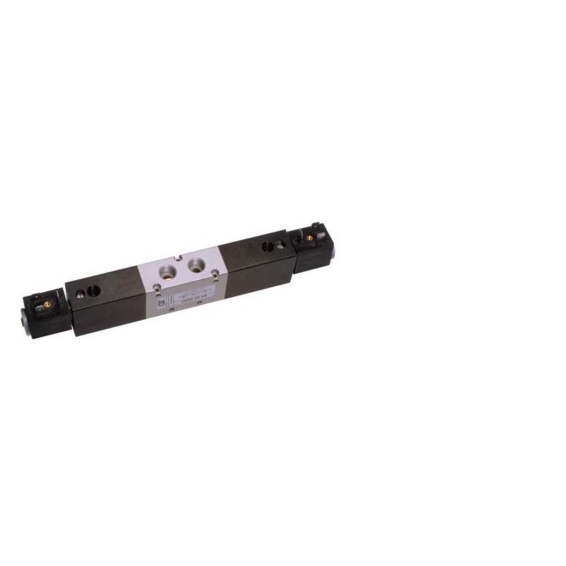 Valva electrica 5/3 - 5223P EE AS, centru sub presiune,dubla comanda electrica, suplimentare aer