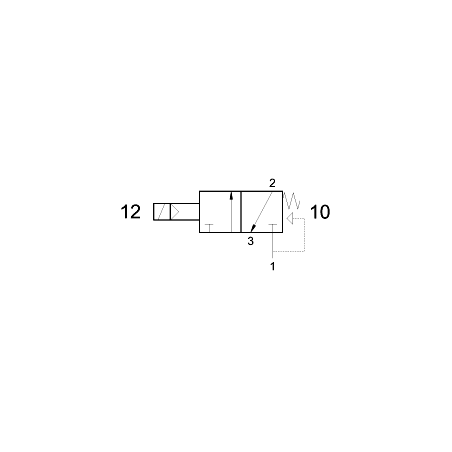 Valva electrica 3/2 NC - 322 ME MIC 01,bobina 15 mm, 24 V DC