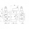 Valva electrica 3/2 NC - 322 ME MIC 02,bobina 15 mm, 24V 50/60 HZ