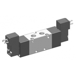 Valva electrica 5/2 - 521 EE MIC 01, dubla comanda electrica, bobina 15mm,24V DC
