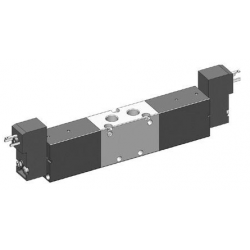 Valva electrica 5/3 - 5213P EE MIC 02, centru sub presiune,dubla comanda electrica,bobina 15mm, 24V 50/60HZ