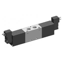 Valva electrica 5/3 - 5223A EE MIC 01,centru deschis,dubla comanda electrica,bobina 15 mm,24V DC