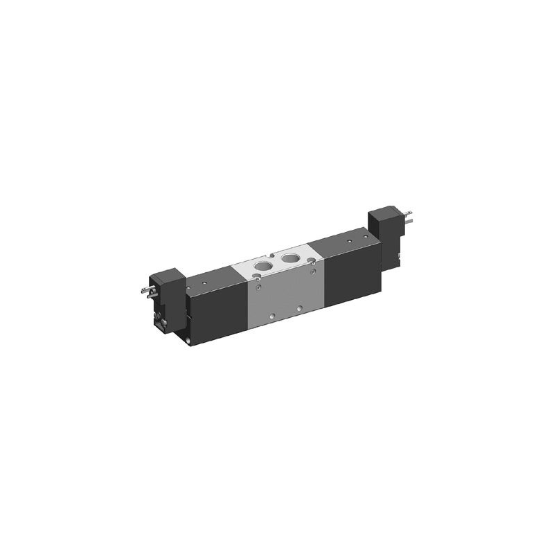 Valva electrica 5/3 - 5223P EE MIC 01, centru sub presiune,dubla comanda electrica, bobina 15 mm, 24V DC