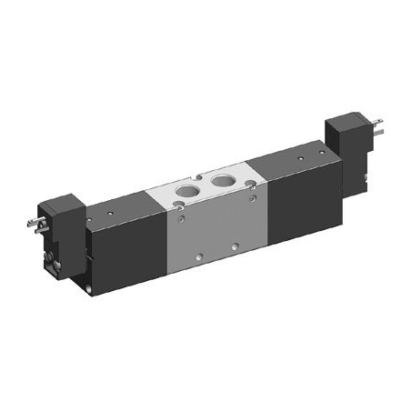 Valva electrica 5/3 - 5223P EE MIC 01, centru sub presiune,dubla comanda electrica, bobina 15 mm, 24V DC
