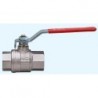 5869 VALVA SFERA FILET F/F UNI EN 10226-1 LEVIER ROSU OTEL 160C
