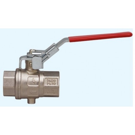 5110 VALVA SFERA FILET F/F FULL-SFER CU ORIFICIU DRENAJ SI MANER BLOCABIL TEMP.100C