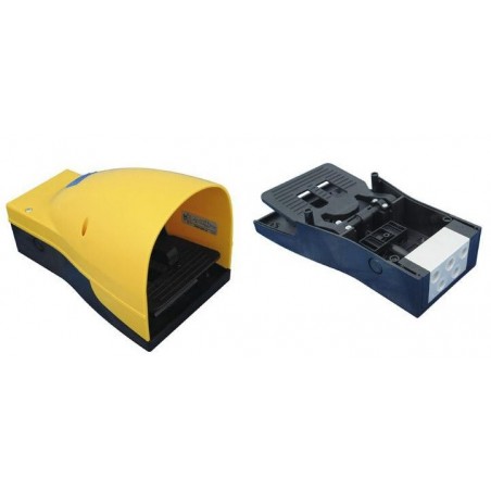 Pedala pneumatica cu valva 5/2, alimentare aer G1/4, cu protectie