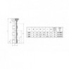 Tija banjo tripla metalica