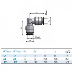 Racord rapid Ceata tip ,,L'' 80 Bar