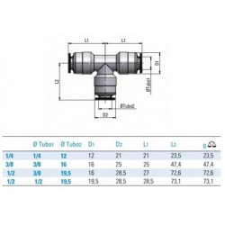 Racord rapid Ceata tip ,,T'' 80 Bar