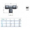 Racord rapid  ,,T'' Inox SS316L