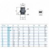 Racord rapid drep Inox fil. ext. SS316L