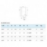 Manometru radial D63 filet G1/4 Carcasa Inox-Glicerina