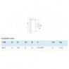 Manometru posterior D40 Caracasa Inox-Glicerina cu Flansa