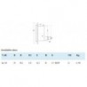 Manometru posterior D100 filet G1/2 carcasa Inox-Glicerina cu Flansa