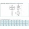 8P009700 Valva fluture WAFFER PN16, corp fonta G250 disc fonta actuator DA, EPDM