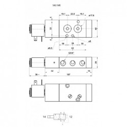 Valva pneumatica NAMUR comanda electrica, revenire cu arc