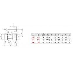 Robinet 3/2 Filet F/F