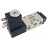 Electroventil 5/2, monostabil, actionat electric cu 1 bobina la 90, revenire arc