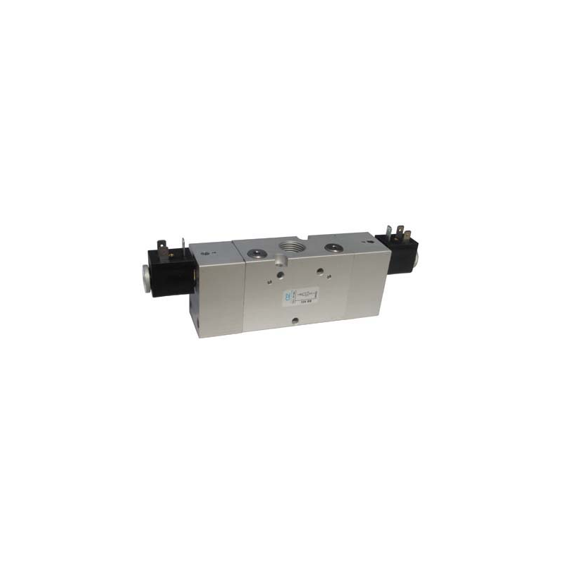 Electroventil 3/2, bistabil, actionat electric cu 2 bobine, revenire electro-pneumatica