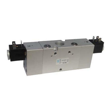 Electroventil 3/2, bistabil, actionat electric cu 2 bobine, revenire electro-pneumatica