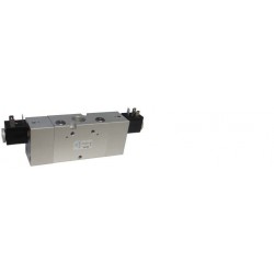 Electroventil 3/2, bistabil, actionat electric cu 2 bobine, revenire electro-pneumatica