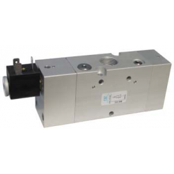 Electroventil 3/2, monostabil, actionat electric cu 1 bobina, revenire arc