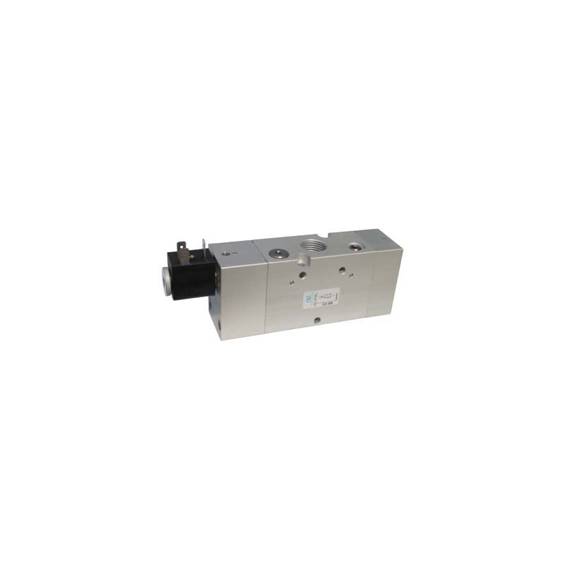 Electroventil 3/2, monostabil, actionat electric cu 1 bobina, revenire arc