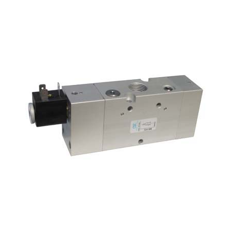 Electroventil 3/2, monostabil, actionat electric cu 1 bobina, revenire arc