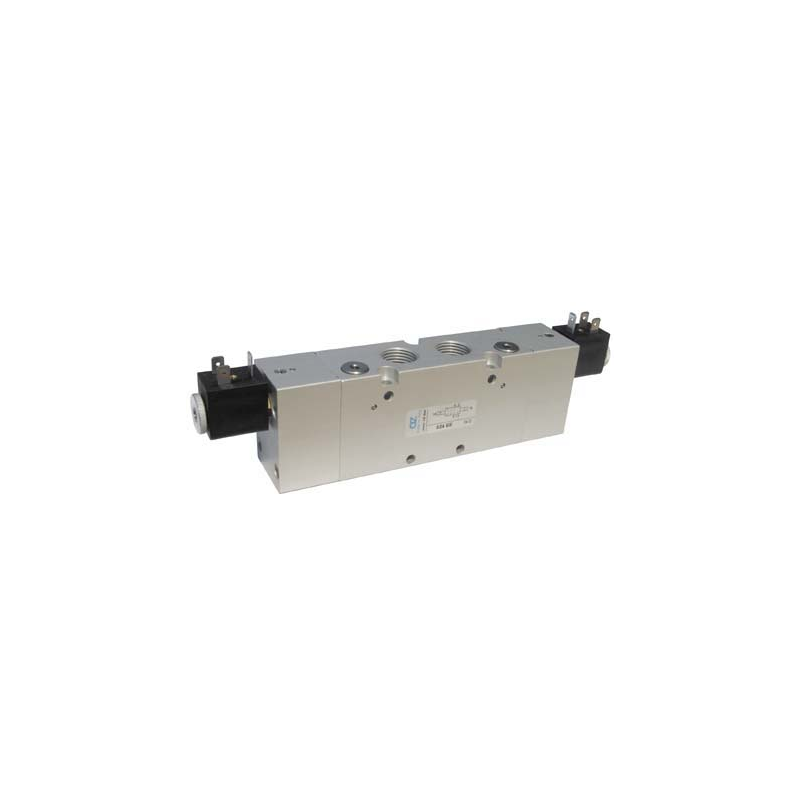 Electroventil 5/3, centrul deschis, cu doua bobine