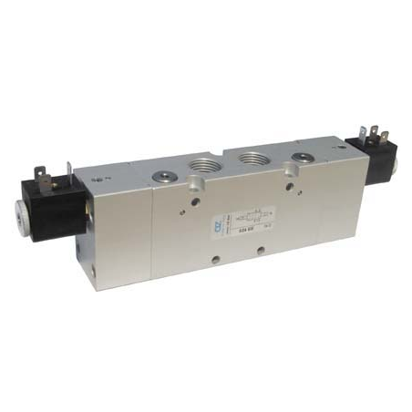 Electroventil 5/3, centrul deschis, cu doua bobine