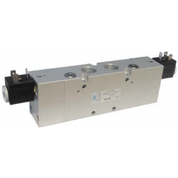 Electroventil 5/3, centrul inschis, cu doua bobine
