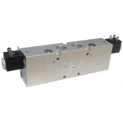 Electroventil 5/3, centrul sub presiune, cu doua bobine
