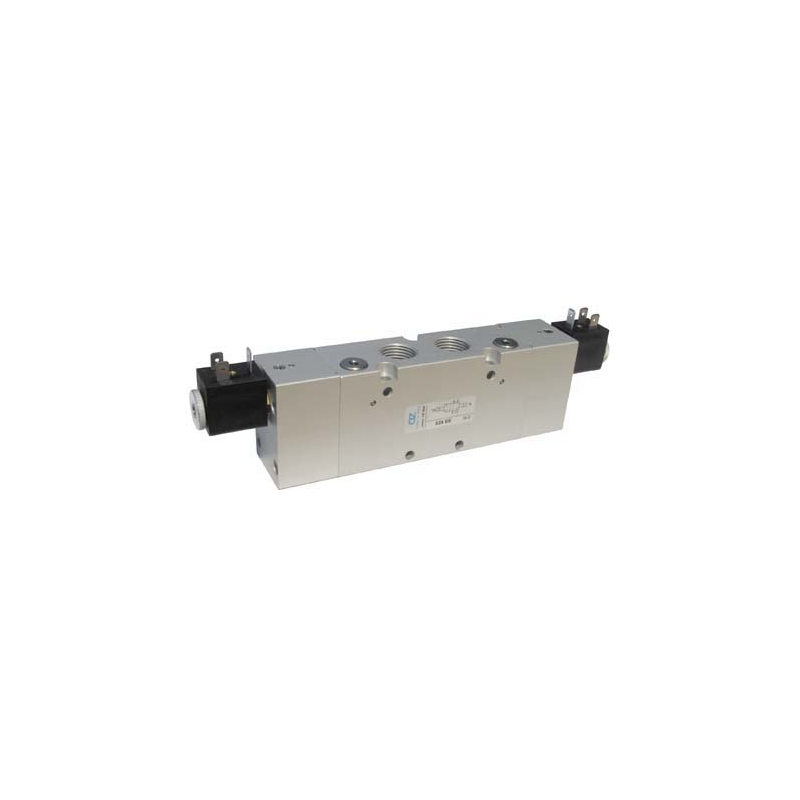Electroventil 5/3, centrul sub presiune, cu doua bobine