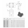 Flansa cu doua urechi de fixare cilindru pneumatic