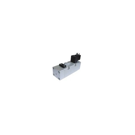 Electroventil pneumatic ISO2 5/2, monostabil, actionat electric cu 1 bobina, revenire pneumatica