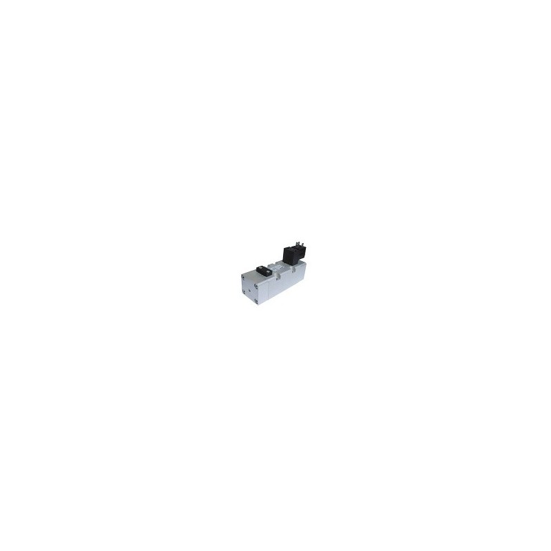 Electroventil 5/2, bistabil, actionat electriuc cu 2 bobine, revenire electro-pneunatica