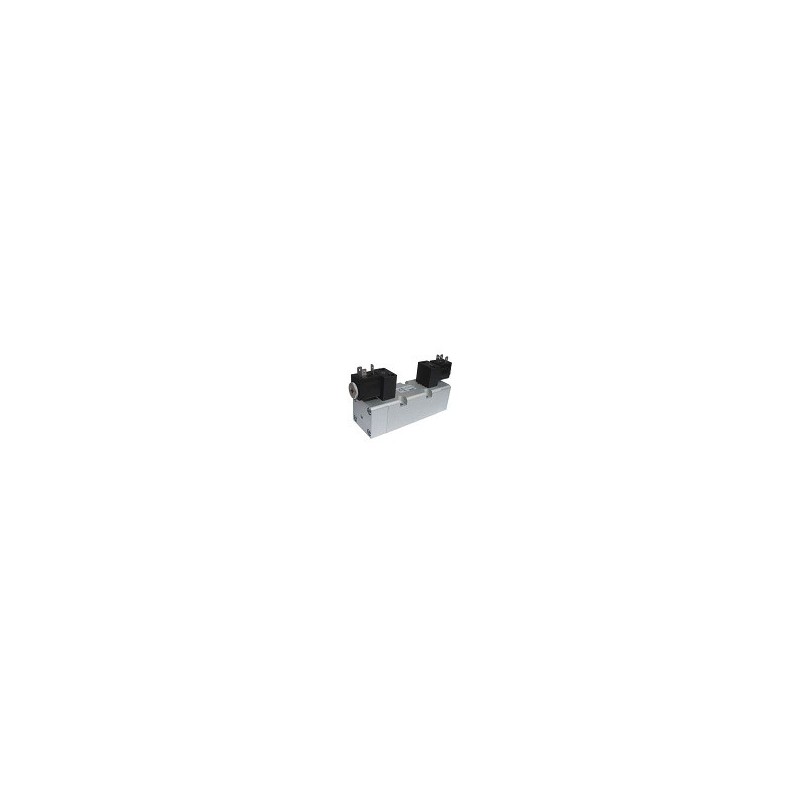 Electroventil ISO3 5/2, Bistabil, actionat electric cu 2 bobine,revenire electro-pneumatica