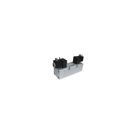 Electroventil ISO3 5/2, Bistabil, actionat electric cu 2 bobine,revenire electro-pneumatica