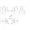 Electroventil ISO3, 5/3, centrul deschis, cu doua bobine